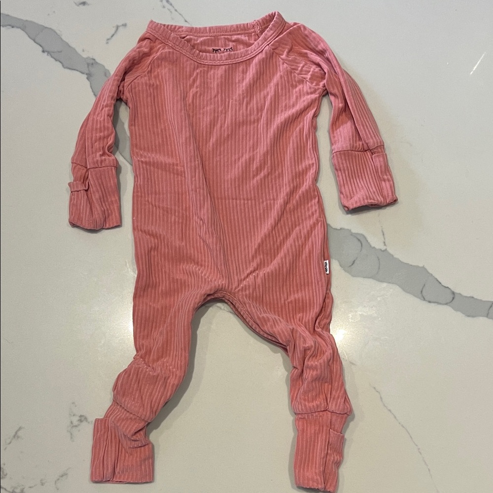Little sleepies crescent newborn onesie